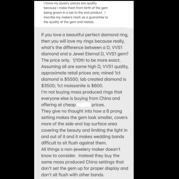 10ct D VVS1 Platinum Emerald cut Moissanite Ring - Picture 7 of 10